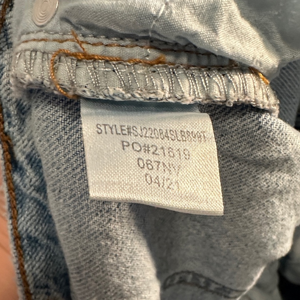 S.O.N.G Butterfly Pattern Light Blue Jeans ankle length - Picture 7 of 7